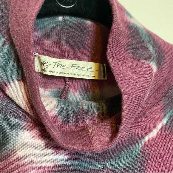 Free People Tie Dye Turtleneck Top - Picture 5 of 7